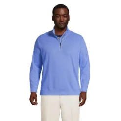 Lands' End Men's Long Sleeve Slub Quarter Zip -Refrigiwear Sale Shop GUEST 533e4521 b4cd 474b aed3 33cd5f78483b