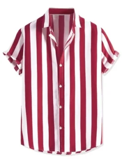 Lars Amadeus Men's Stripe Shirt Short Sleeved Color Block Button Down Beach Shirt 14 Lars Amadeus Men's Stripe Shirt Short Sleeved Color Block Button Down Beach Shirt -Refrigiwear Sale Shop GUEST 5472548d a10e 4ae7 ba09 5024daa07fe7