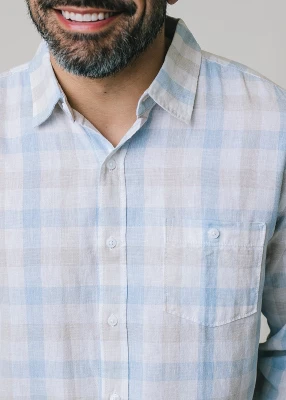 Hope & Henry Mens' Linen Long Sleeve Button Down Shirt 1 Hope & Henry Mens' Linen Long Sleeve Button Down Shirt