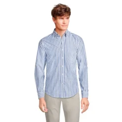 Lands' End Men's Tailored Fit Essential Lightweight Long Sleeve Poplin Shirt -Refrigiwear Sale Shop GUEST 580bdce6 9d3b 4065 9939 b7ad0081fc77