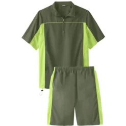 KingSize Men's Big & Tall Quarter Zip Short Sleeve Colorblock Tracksuit -Refrigiwear Sale Shop GUEST 5827b82d bdeb 4f64 9079 7326db25b665