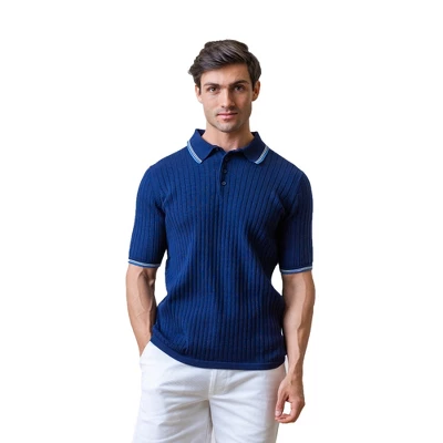 Hope & Henry Mens' Short Sleeve Sweater Polo 8 Hope & Henry Mens' Short Sleeve Sweater Polo - Image 8