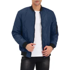 Lars Amadeus Men's Puffer Coat Lightweight Zip Up Quilted Baseball Bomber Jacket -Refrigiwear Sale Shop GUEST 593cf253 24fe 44e6 8112 8466a4d19123