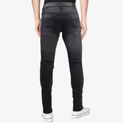 RAW X Men's Slim Fit Moto Detail Stretch Jeans