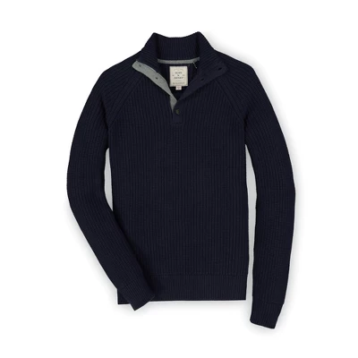 Hope & Henry Mens' Mock Neck Cable Sweater 6 Hope & Henry Mens' Mock Neck Cable Sweater - Image 6