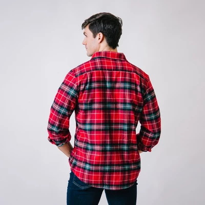 Hope & Henry Mens' Organic Cotton Brushed Flannel Button Down Shirt 1 Hope & Henry Mens' Organic Cotton Brushed Flannel Button Down Shirt