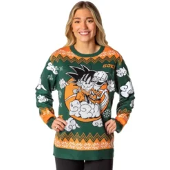 Dragon Ball Z Men's Kid Goku On Cloud Nimbus Ugly Christmas Sweater Pullover -Refrigiwear Sale Shop GUEST 66769d4d 4053 45cf aa9f 91e6b6fcf89f