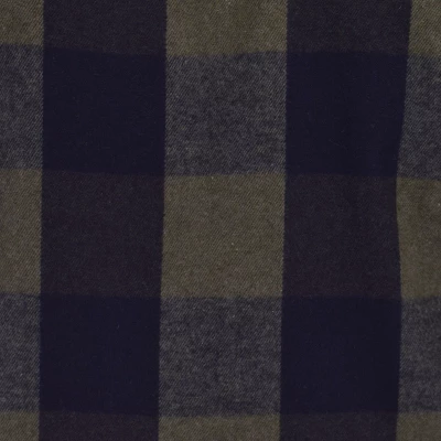 Burnside Men's Modern Fit Army Green Flannel Shirt 2 Burnside Men's Modern Fit Army Green Flannel Shirt - Image 2