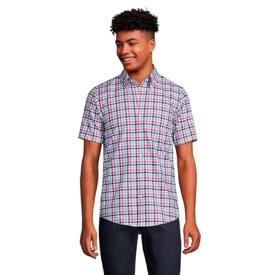 Lands' End Men's Short Sleeve Traditional Fit No Iron Sportshirt 6 Lands' End Men's Short Sleeve Traditional Fit No Iron Sportshirt - Image 6