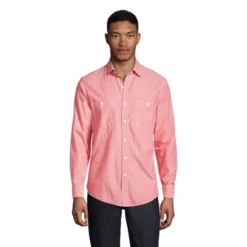Lands' End Men's Traditional Fit Chambray Work Shirt -Refrigiwear Sale Shop GUEST 68ab2176 6248 44b6 acd4 3e8bd16719fc