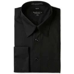 Marquis Men's Regular Fit French Cuff Dress Shirt - Cufflinks Included