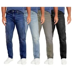 Blu Rock Men's Flex Stretch Slim Straight Jeans