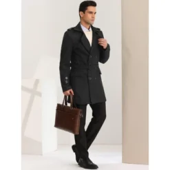 Lars Amadeus Men's Trench Coat Slim Fit Double Breasted Notch Lapel Pea Coat 9 Lars Amadeus Men's Trench Coat Slim Fit Double Breasted Notch Lapel Pea Coat -Refrigiwear Sale Shop GUEST 6b16f206 3c19 40e6 aae7 a4e2f8977b3b