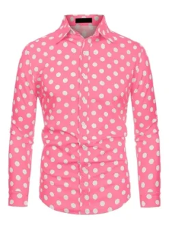 Lars Amadeus Men's Shirts Polka Dots Long Sleeve Slim Fit Printed Dress Button Down Shirt -Refrigiwear Sale Shop GUEST 6b534370 6e2e 4785 a826 8b5fb04bb033