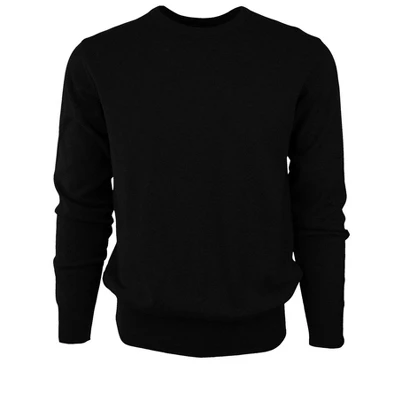 Solid Crew Neck Cotton Sweater For Men From Size S To 4XL 1 Solid Crew Neck Cotton Sweater For Men From Size S To 4XL