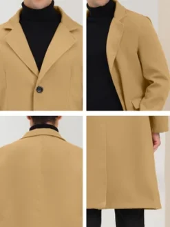 Lars Amadeus Men's Winter Single Breasted Notched Lapel Long Overcoat 13 Lars Amadeus Men's Winter Single Breasted Notched Lapel Long Overcoat -Refrigiwear Sale Shop GUEST 7041961d f38a 4841 8ada e631dc8ef48a