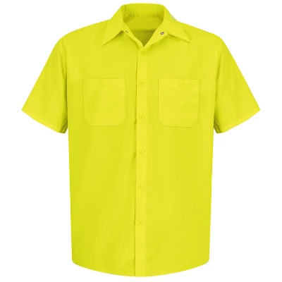 Red Kap® Short Sleeve Enhanced Visibility Work Shirt 1 Red Kap® Short Sleeve Enhanced Visibility Work Shirt