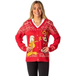 Garfield Men's Odie And Garfield Ugly Sweater Button-Up Knit Cardigan 9 Garfield Men's Odie And Garfield Ugly Sweater Button-Up Knit Cardigan -Refrigiwear Sale Shop GUEST 73e2cd89 94f3 4d57 a1a4 018927e07fa5