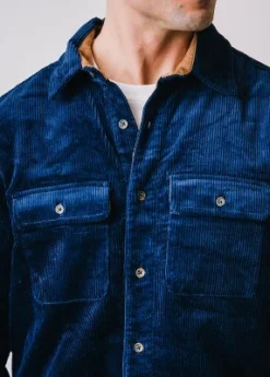 Hope & Henry Men's Organic Cotton Long Sleeve Corduroy Button Down Shirt Jacket