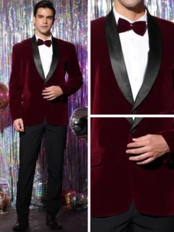 Lars Amadeus Men's Slim Fit One Button Shawl Lapel Wedding Tuxedo Velvet Blazer 9 Lars Amadeus Men's Slim Fit One Button Shawl Lapel Wedding Tuxedo Velvet Blazer -Refrigiwear Sale Shop GUEST 76e47bf4 1a45 4f32 933c 29dc55808d77
