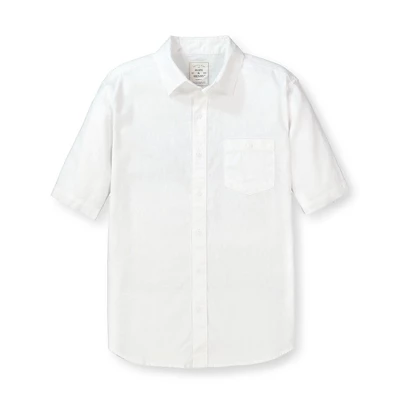Hope & Henry Mens' Linen Short Sleeve Button Down Shirt 9 Hope & Henry Mens' Linen Short Sleeve Button Down Shirt - Image 9