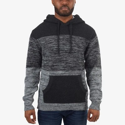 X RAY Men's Slim Fit Knitted Hoodie Sweater, Casual Color Block Hooded Pullover Top 7 X RAY Men's Slim Fit Knitted Hoodie Sweater, Casual Color Block Hooded Pullover Top - Image 7