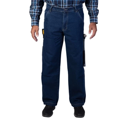 Smith's Workwear Men's Stretch Relaxed Fit Carpenter Jean | Dark Vintage Washed 3 Smith's Workwear Men's Stretch Relaxed Fit Carpenter Jean | Dark Vintage Washed - Image 3