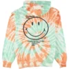 Elevenparis Mens Labech Smiley Tie Dye Hooded Hoodie Sweatshirt, Tiedye, M