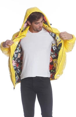 Members Only Mens Shiny Collab Puffer Jacket 2 Members Only Mens Shiny Collab Puffer Jacket - Image 2