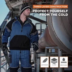 RefrigiWear Mens Frostline Pullover Sweatshirt Insulated Hoodie With Fleece Hood -Refrigiwear Sale Shop GUEST 7dc37c80 88c2 46a2 a5d2 e53e014546fd