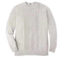 Liberty Blues Men's Big & Tall ™ Crewneck Cable Knit Sweater