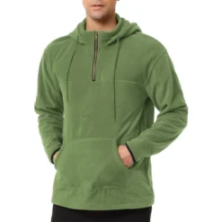 Lars Amadeus Men's Half Zip Hoodie Drawstring Fleeced Pullover Hooded Sweatshirt -Refrigiwear Sale Shop GUEST 84826df2 333f 424a 9c05 df37aff4461f