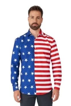 Suitmeister Men's Party Shirt - USA Flag - Multicolor -Refrigiwear Sale Shop GUEST 86bdb7e4 8af5 4903 b70e ba8793b05acf