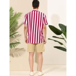 Lars Amadeus Men's Stripe Shirt Short Sleeved Color Block Button Down Beach Shirt 12 Lars Amadeus Men's Stripe Shirt Short Sleeved Color Block Button Down Beach Shirt -Refrigiwear Sale Shop GUEST 86f8a3ef a721 4548 98f1 f7e540d9b804