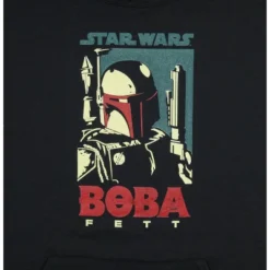 Star Wars Adult Men's Boba Fett Profile Hooded Sweatshirt Pullover Hoodie