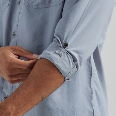 Wrangler Men's ATG Long Sleeve Fishing Button-Down Shirt 2 Wrangler Men's ATG Long Sleeve Fishing Button-Down Shirt - Image 2