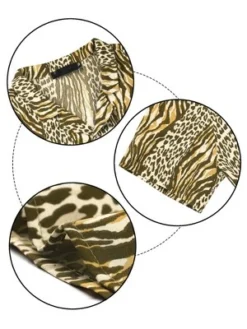 Lars Amadeus Men's Leopard Printed Disco Shirts Camp Collar Short Sleeves Button Down Summer Shirt -Refrigiwear Sale Shop GUEST 89b1f86a 7836 45b4 92cd 5574492b0e6f