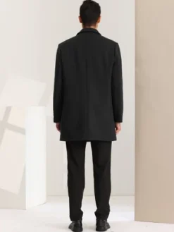 Lars Amadeus Men's Classic Notched Lapel Single Breasted Winter Coat -Refrigiwear Sale Shop GUEST 8e3ccecd 1e41 4bc3 aa14 011903a2780b