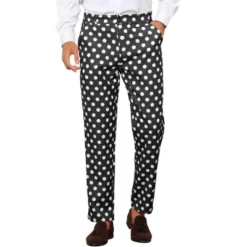 Lars Amadeus Men's Regular Fit Flat Front Polka Dots Printed Pants -Refrigiwear Sale Shop GUEST 8f4e303d f531 4c10 8187 5d746309ceec