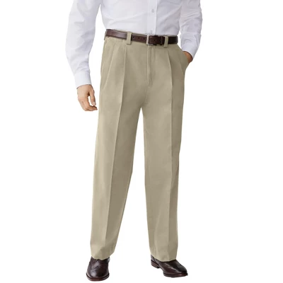 KingSize Men's Big & Tall Relaxed Fit Wrinkle-Free Expandable Waist Pleated Pants 6 KingSize Men's Big & Tall Relaxed Fit Wrinkle-Free Expandable Waist Pleated Pants - Image 6