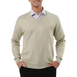 Lars Amadeus Men's Solid Color Knitted Long Sleeves V Neck Pullover Sweater -Refrigiwear Sale Shop GUEST 912b8920 bd94 4771 8746 a1b07e1ebe64