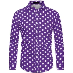 Lars Amadeus Men's Shirts Polka Dots Long Sleeve Slim Fit Printed Dress Button Down Shirt -Refrigiwear Sale Shop GUEST 91ffa156 e091 4208 9df8 b62dde513d50