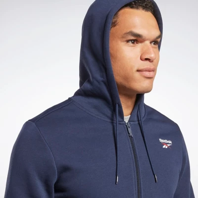 Reebok Identity Fleece Full-Zip Hoodie Mens 2 Reebok Identity Fleece Full-Zip Hoodie Mens - Image 2
