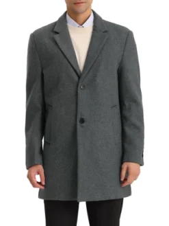 Lars Amadeus Men's Classic Notched Lapel Single Breasted Winter Coat -Refrigiwear Sale Shop GUEST 96aba005 b4ec 43b3 a311 6391f08c84d2