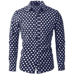 Lars Amadeus Men's Shirts Polka Dots Long Sleeve Slim Fit Printed Dress Button Down Shirt -Refrigiwear Sale Shop GUEST 9736ae46 c429 4110 ac36 48c1817b91b4