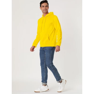 Lars Amadeus Men's Plush Lined Pullover Hoodie Solid Long Sleeves Hooded Sweatshirts With Pocket 3 Lars Amadeus Men's Plush Lined Pullover Hoodie Solid Long Sleeves Hooded Sweatshirts With Pocket - Image 3