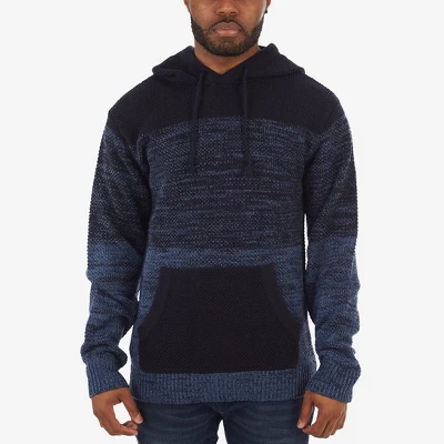 X RAY Men's Slim Fit Knitted Hoodie Sweater, Casual Color Block Hooded Pullover Top 5 X RAY Men's Slim Fit Knitted Hoodie Sweater, Casual Color Block Hooded Pullover Top - Image 5