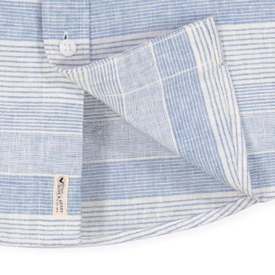 Hope & Henry Mens' Linen Short Sleeve Button Down Shirt 2 Hope & Henry Mens' Linen Short Sleeve Button Down Shirt - Image 2