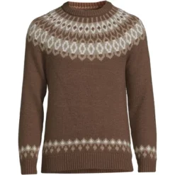Lands' End Men's Lighthouse Fairisle Crew Sweater -Refrigiwear Sale Shop GUEST 9b8e31d2 cd22 488a 936a 2bf638f506da