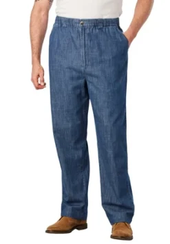 KingSize Men's Big & Tall Knockarounds Full-Elastic Waist Pants In Twill Or Denim 15 KingSize Men's Big & Tall Knockarounds Full-Elastic Waist Pants In Twill Or Denim -Refrigiwear Sale Shop GUEST 9d481903 fb87 46fe bfbc bbf95a23254f